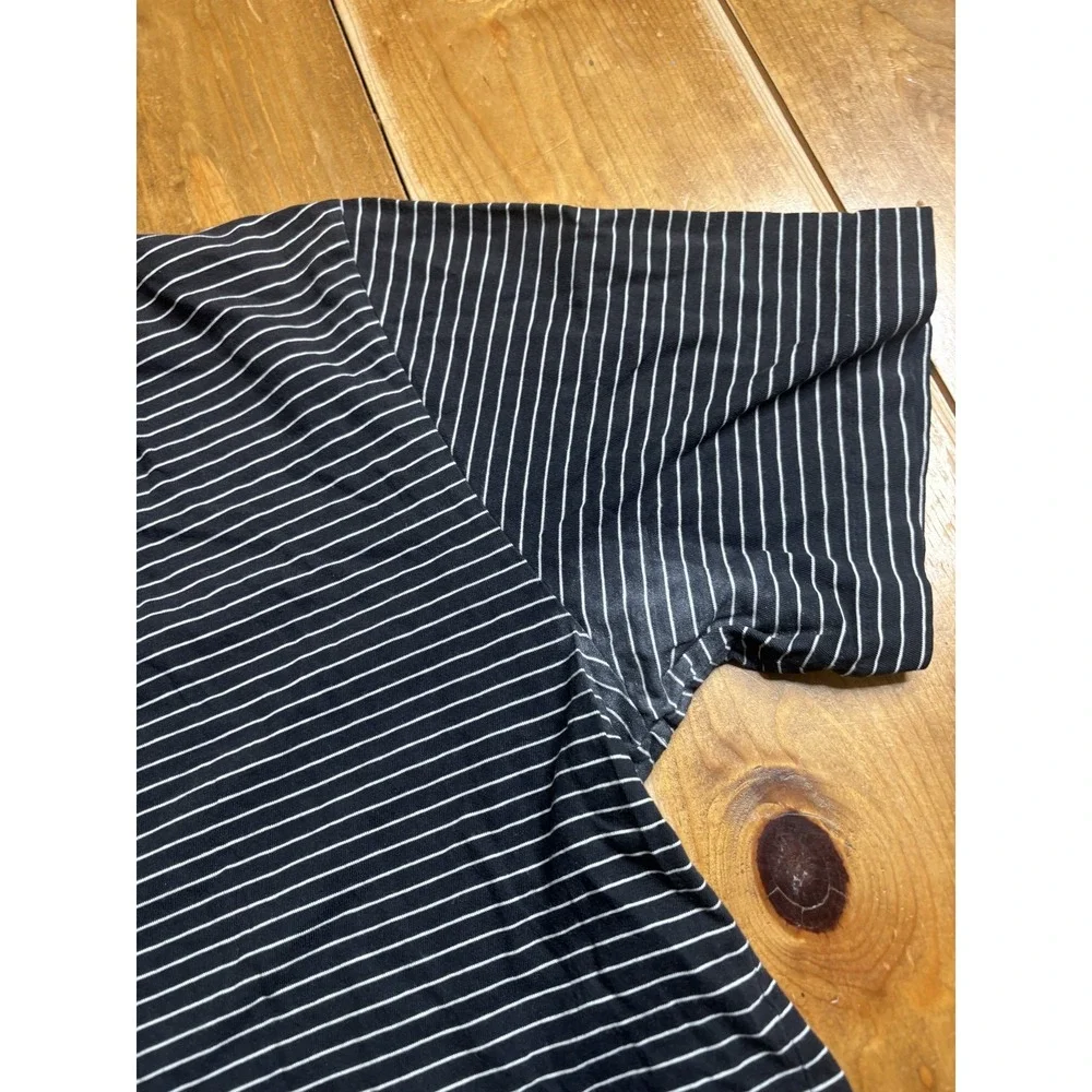 Polo by Ralph Lauren Men's Black & White Striped Crew Neck T-Shirt Size L